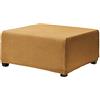 Mswborml Jacquard Copri Pouf Rettangolare AntiGraffio, Rimovibile Copri Poggiapiedi Rettangolare con Fondo Elastico, Elasticizzato Copertura della Sedia della Sala da Pranzo,d'oro,143x70x32cm