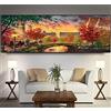 Clldy 5D Diamond Painting Kit Completo Square Drill Paesaggio Autunnale della Città DIY Pittura Diamante Grande Ricamo Punto Croce Crafts Diamante Arte Casa e Pareti Decor Regalo(30x90cm,12x36in)