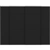 AVANTI TRENDSTORE - Fahda - Armadio con ante battenti e scorrevoli, all'interno con appendiabiti e ripiani, disponibile in diversi colori. DimensioniLAP 270,3x210x61,2 cm (nero).