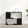Genérico Set Mobile TV Rovere Nero 80 x 24 x 63 cm Legno Multistrato,Nero,11.1kg,862695