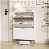 Mnaocz Scarpiera, zona d'ingresso, scaffale per scarpe con 3 ante, mobili d'ingresso, contenitore per scarpe, per 15-22 paia di scarpe, 80 x 120 x 24 cm