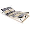vidaXL Rete a Doghe 7 Zone senza Materasso con 42 Doghe 100x200 cm