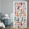 Odot Tende Oscuranti per Porta con Occhielli, Motivo Uccello Tenda Divisoria per Stanza Tende con Occhielli per Interni per Cucina Pareti Armadio Portico (80x150cm,Uccello dei Cartoni Animati)
