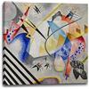 Printed Paintings Stampa su Tela Wassily Kandinsky - Il Centro Bianco (1921)