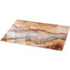 Tulup Piano da Tavolini in Vetro 100x50 cm Rettangolare Decorazione Vetro Temperato Tavolini da caffè Piano d'appoggio dalla Cucina, Sala da Pranzo o dal Soggiorno - Motivo Legno Naturale con Resina
