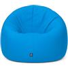 PATCH HOME Patchhome - Pouf 2 in 1, cuscino da pavimento, poltrona a sacco da gaming, per adulti e bambini, con imbottitura (Ø 145 cm, blu reale)