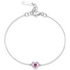 Brosway Bracciale Donna in Argento e Passion Ruby con Simbolo Cuore | Collezione Fancy - FPR129