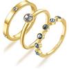 Brosway Anelli Donna in Acciaio e Cristalli | Collezione Symphonia - BYM94B