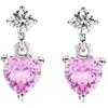 Amen Orecchini da donna di Amen della collezione Fancy. Gioiello in argento 925 con placcatura rodio e zircone bianco e zircone fucsia. La referenza è: ECUBFU.