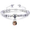 ALBERTBAND Braccialetto con Foto Proiettata Personalizzati Bracciale con Foto Dentro Personalizzato Bracciale con Cuore Regali con Foto per Natale, San Valentino, Festa della Mamma