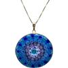 LE GEMME DI VENEZIA Collana Donna Con Pendente Murrina Milefiori Venezia In Vetro Originale Di Murano E Argento 925 Colore Oro Diametro 36N OR (COLORE 09)
