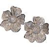 ZFHTJEKNCS Esagerato Intarsiato Zircone Luminoso Squisito Grande Fiore Orecchini per Signore Elegante Moda Gioielli di Lusso Banchetto Accessori
