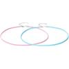 LES FOLIES DI PAOLA GRIECO Collana Corda in tessuto Rosa o Azzurra spessore 2mm in argento 925 - Les Folies