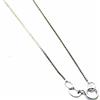 PEGASO GIOIELLI Collana in Oro Bianco 18kt (750) Catenina Veneta Singola cm 40 Donna Ragazza Bambina