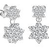 BLUESPIRIT Orecchini da donna, Collezione STAR FLOWER, in argento 925 rodiato, zirconi - P.25M901000200