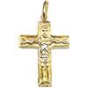 Sebaoth - Ciondolo a forma di croce itinerante, motivo neocatecumenale, oro 18 ct, diverse misure disponibili e Oro giallo, cod. 80