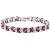inSCINTILLE Le principesse Bracciale tennis donna rodiato Diana con pietre colorate