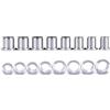 TBOSEN Set di dimensioni precise in acciaio inox O-Ring Tappi per le orecchie e tunnel Calibri Barella Piercing Kit, Metallo, arenaria