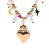 Enrico Coveri Collana Donna Cuore Sacro, Collanina in Acciaio Gold