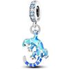 Unique Charm Lucertola Blu in Argento 925 per Pandora