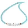 Vatslacreations Apatite Harkimer, collana di diamanti Herkimer, collana di Apatite, collana con perline di Apatite Cielo, collana di perline Herkimer per lei