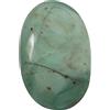 Goyal Exports Pietra preziosa naturale sfusa di diaspro verde Prase cabochon ovale 64,7 ct QC81, pietra preziosa sciolta, diaspro verde prase, Pietra preziosa sciolta, Diaspro Prase Verde
