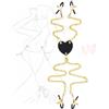 HUNTVE Catena d'oro dell'amore con fermagli regolabili Npplé Accessori per il corpo alla moda per le donne