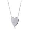 Gucci Collana da donna Trademark Cuore YBB223512001, misura unica, Metallo non pregiato, Nessuna pietra preziosa