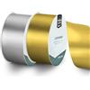 Vaessen Creative Nastro di Raso 2 pz - Natale Argento & Oro - Nastro Colorati 10 m x 50 mm per il Fai-da-te - Decorazioni Matrimonio - per Regali e Segnalibri