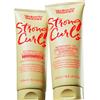 Umberto Giannini Strong Curls - Shampoo e balsamo rinforzanti all'olio di rosmarino, 250 ml x 2, con biotina, senza solfati + vegano