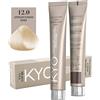 KYO Colore per capelli 100ml + ossigeno 150 ml by kyo, AMMONIA FREE E PPD FREE con collagene Marino e cheratina (12.0 Super Biondo Platino)