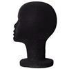 R&F srls 1 pz Espositore TESTA DONNA NERA POLISTIROLO cappello parrucca casco
