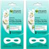 Garnier Skinactive - Maschera in tessuto per occhi, anti-riduzione, 6 g, confezione da 2