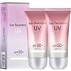 JieSfYuYu Crema solare con isolamento UV SPF 50+, ultra-idratante, a lunga durata, impermeabile, a prova di sudore, crema isolante, leggera e non grassa, per tutti i tipi di pelle