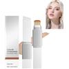 Generico fondotinta in stick che cambia colore,crema bianca cangiante,con pennello,double-end waterproof long-lasting concealer,correttore copertura totale,natural look moisturizing (Scuro)