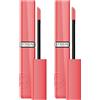 L'Oreal Paris L'Oréal Paris Rossetto Liquido Infaillible Laque Resistence 600 Le Nu Rosé Effetto Laccato e Brillante Tenuta 16h No Transfer con Squalano - 2 Rossetti