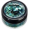 Moon Glitter Mistica Glitter biodegradabili ed ecologici a pezzi della Moon Glitter - Glitter cosmetici per il volto, il corpo, le unghie, i capelli e le labbra - 100% Biologici - 3g - Acquario