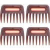 FOMIYES 4 Pezzi Pettini per Denti Larghi in Plastica Pettine Parrucchiere per Styling e Districante Design Compatto per Viaggi Strumento Versatile per e Personale