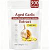 Generico Estratto di aglio invecchiato - 7500 mg Estratto di aglio biologico, vegetariano, completamente naturale, non OGM, 150/300 pezzi ,300pcs