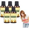 VKaoess Olio per massaggio addominale lenitivo - Olio rilassante per lo stomaco - per un massaggio addominale rilassante, corpo tonificato - Miscela calmante per il comfort dello stomaco, 50 ml (5 bottiglie)