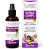 FLORA Spray Corpo Aroma Efficace Zeta free BIO 100 ml Per un'estate serena liberi dalle zanzare Azione protettiva e rinfrescante