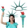 Generico Corona e torcia della Statua della Libertà, accessorio per costume della Statua della Libertà per Lady Adult Independence Day Cosplay Prop