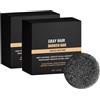 HADAVAKA Gray Hair Reversebar, Moisturizing and Nourishing Hair Blackening Soap, Scalp Cleansing and Care Soap, Anti Grey Bar for Shiny, Mane Root Activator Bar For Men And Women (2PCS)