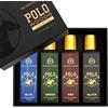 The Man Company Profumo appositamente curato, set regalo da uomo, 4 x 20 ml, profumo liquido di lusso | profumo fruttato, legnoso, fresco di alta qualità di lunga durata