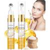 MeiPlumLai Rice Raw Polp Eye Cream, Revive Eye Serum per gonfiore e borse sotto gli occhi, crema contorno occhi idratante anti-età con palla massaggiante a 360°, migliora l'opacità, riduce le rughe e stringe la