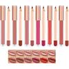 HADAVAKA Set Di Rossetto E Fodera Per Labbra, Rossetto Nudo, Stick Liquido Per Labbra Nude Opaco Con Matita Per Labbra Liscia, Macchia Per Labbra Impermeabile Non Appiccicosa E Di Lunga Durata (B)
