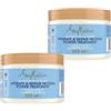 Shea Moisture SheaMoisture Hydrate & Repair Protein Power Treatment maschera per capelli estremamente secchi e fragili Miele di manuka e yogurt senza siliconi e solfati 2 x 355 ml
