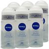 FEI FAN Deodorante Roll-on Pure Invisible, Formula Innovativa e Trasparente, Non Lascia Residui Visibili sulla Pelle e sui Vestiti, Protegge Efficacemente, 50ml (6 Unità)