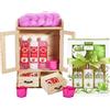 BRUBAKER Cosmetics Set di Cura 2 in 1 - Set di Bellezza Grande da 15 Pezzi - Signore Set da Doccia e da Bagno - Set Regalo per Donna con Mobiletto in Legno Deco - Aloe Vera