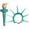 Generico Corona e torcia della Statua della Libertà, accessorio per costume della Statua della Libertà per Lady Adult Independence Day Cosplay Prop